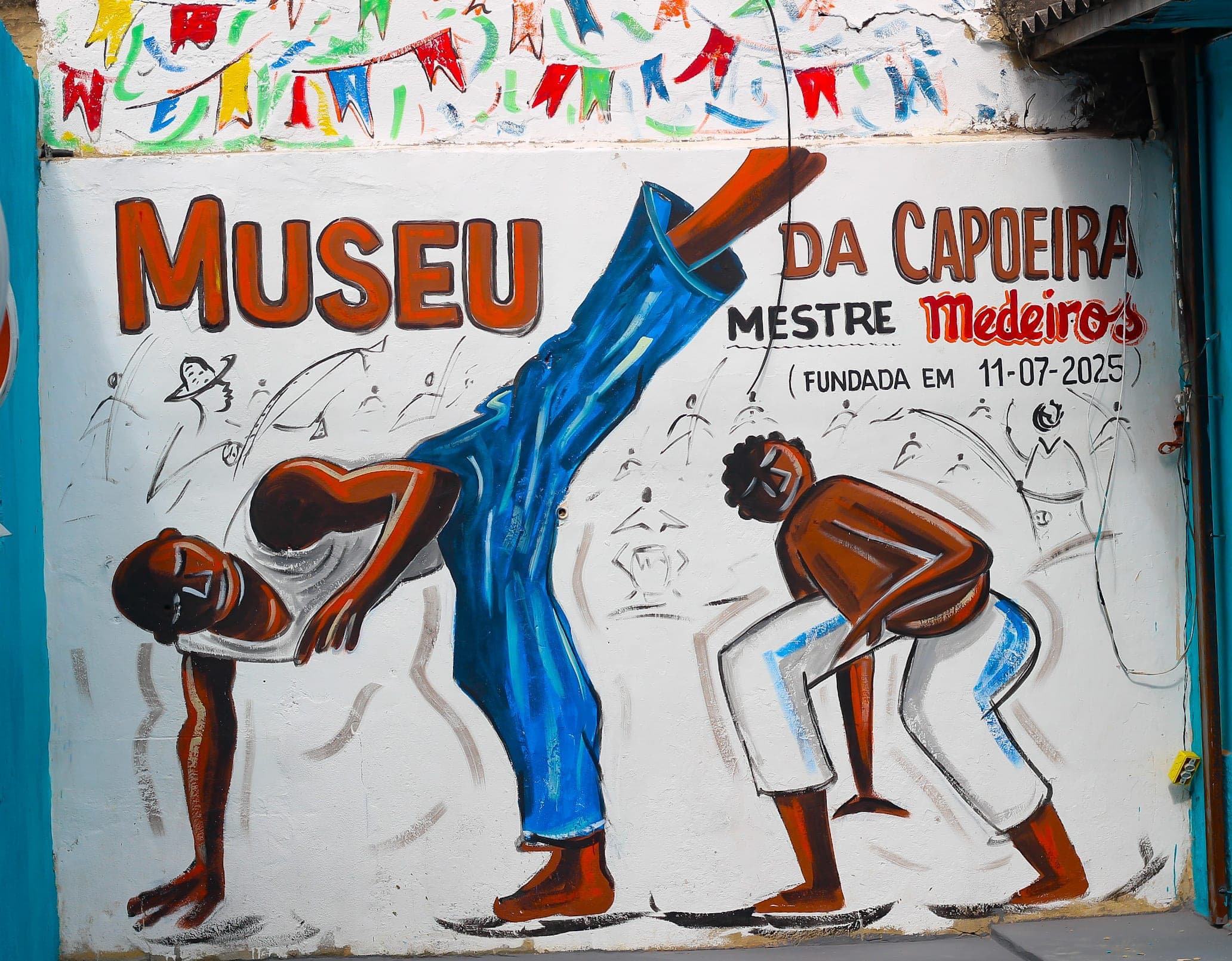 Mural do Museu da Capoeira - Mestre Medeiros